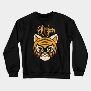 Cat Luchador by Tobe Fonseca Crewneck Sweatshirt